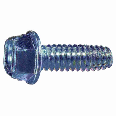 Midwest Fastener Sheet Metal Screw, 1/4" x 3/4 in, Zinc Plated Steel Flange Hex Head External Hex Drive, 20 PK 38402